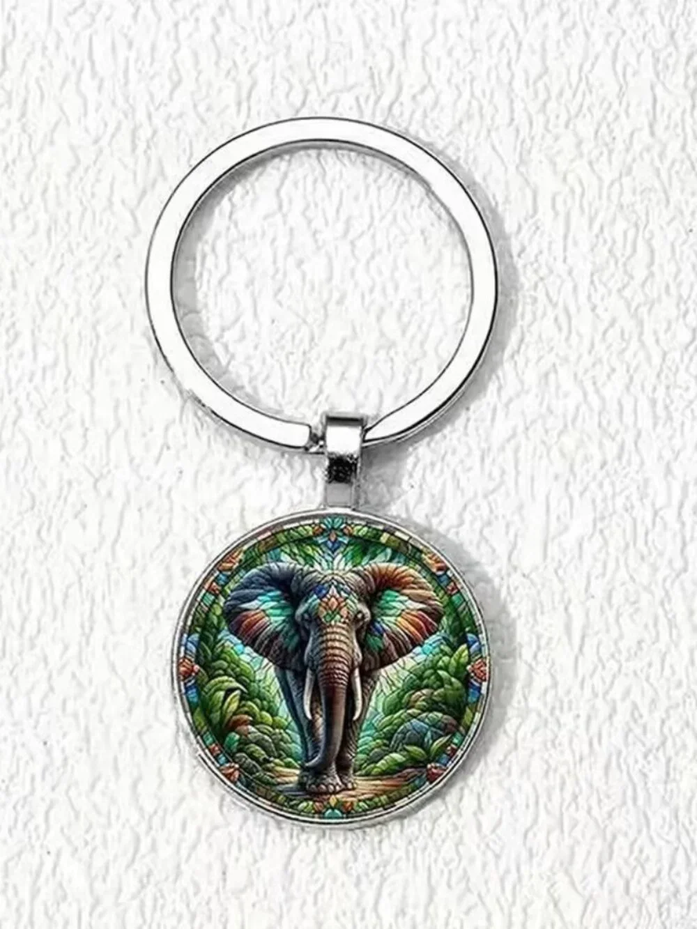 Stainless Steel ELEPHANT Keyring Keychain Accessory